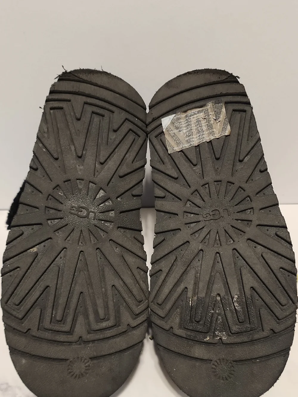 Ugg  Black Winter Boots with Yellow Accent Laces